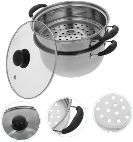 Stainless Steel Soup Pot Steamer with Multilayer Basket