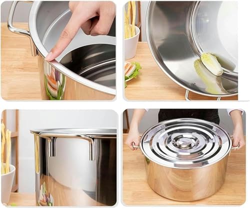 UNbit Heavy Duty Induction Stockpot with Divider and Colander Strainer