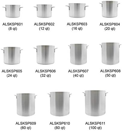 16 Quart Aluminum Stock Pot with Riveted Handles 1