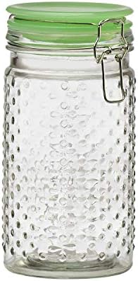 Amici Home Emma Jade Hobnail Glass Canister 36 Ounce