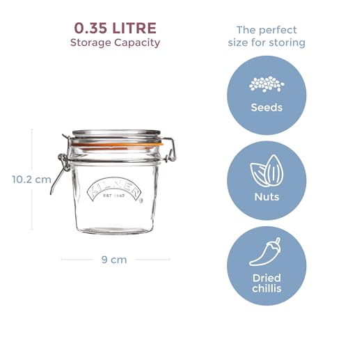 Kilner Round Swing Top Glass Jar 12 oz 1