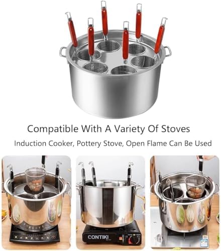 DAOUXIAOSP Multipots Pasta Pots Set with Strainer Basket