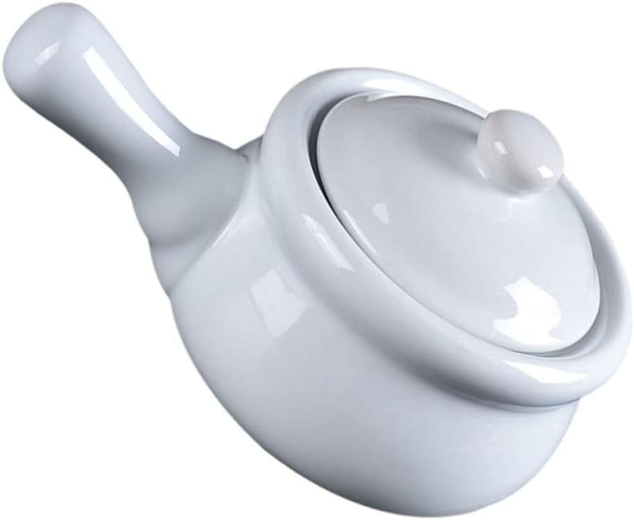 COLLBATH Ceramic Stockpot with Lid Handle