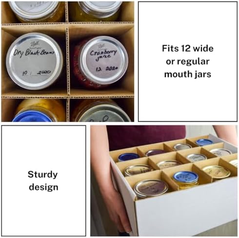 JAK Industrial Mason Jar Storage Box Set 3 Boxes
