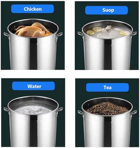AIZYR 6L Stainless Steel Stock Pot with Lid 1