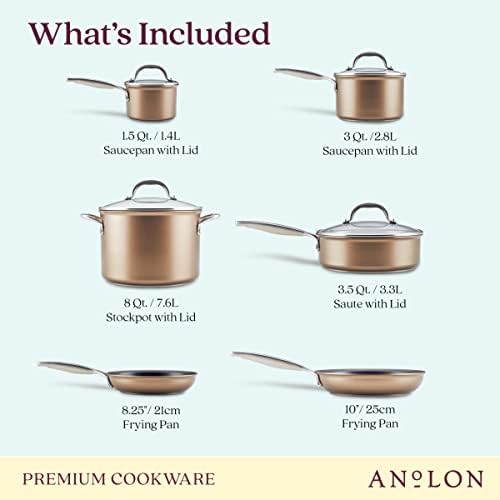 Anolon Ascend 10-Piece Hard Anodized Nonstick Cookware Set
