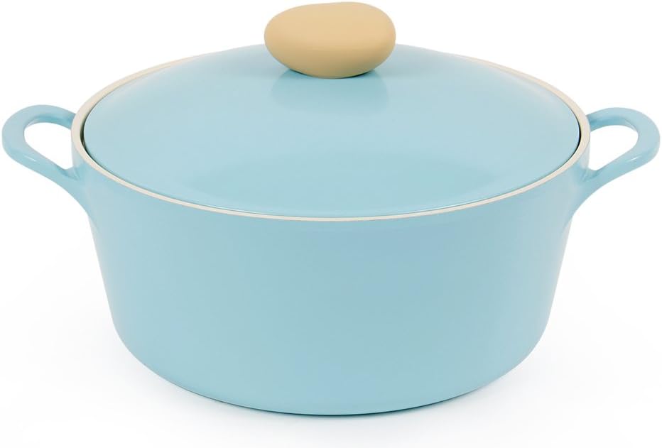 Neoflam Retro 5 Qt Non-Stick Casserole with Steam Vent Lid