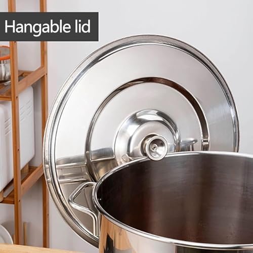Xgxoz 9-Piece Pasta Cooker Set with 6 Holes and Stainless Steel Lid