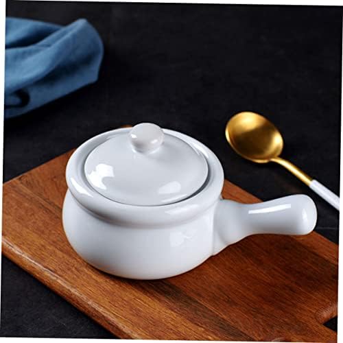 COLLBATH Ceramic Stockpot with Lid Handle