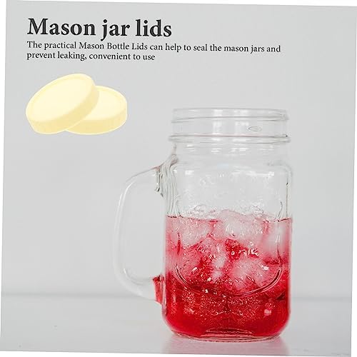 BESTOYARD 10pcs Wide Mouth Mason Jar Lids