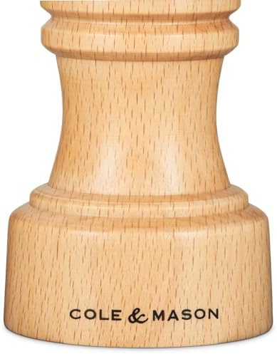 Cole Mason Hoxton Mill Table Pepper Grinder 4 Natural Beech