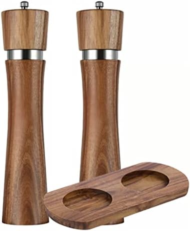YVLVU 6810 Inch Wooden Pepper Grinder Set