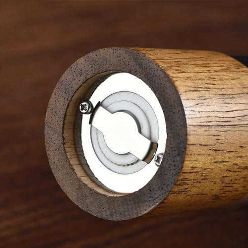 HXDMY Wooden Pepper Mill with Adjustable Ceramic Core