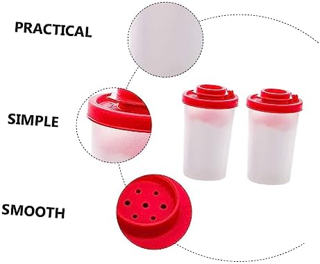 HAKIDZEL 2pcs Portable Seasoning Bottle Salt Pepper Shaker Set