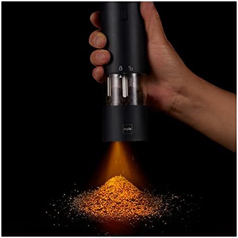 Electric Pepper Grinder with LED Light - Automatic Mill