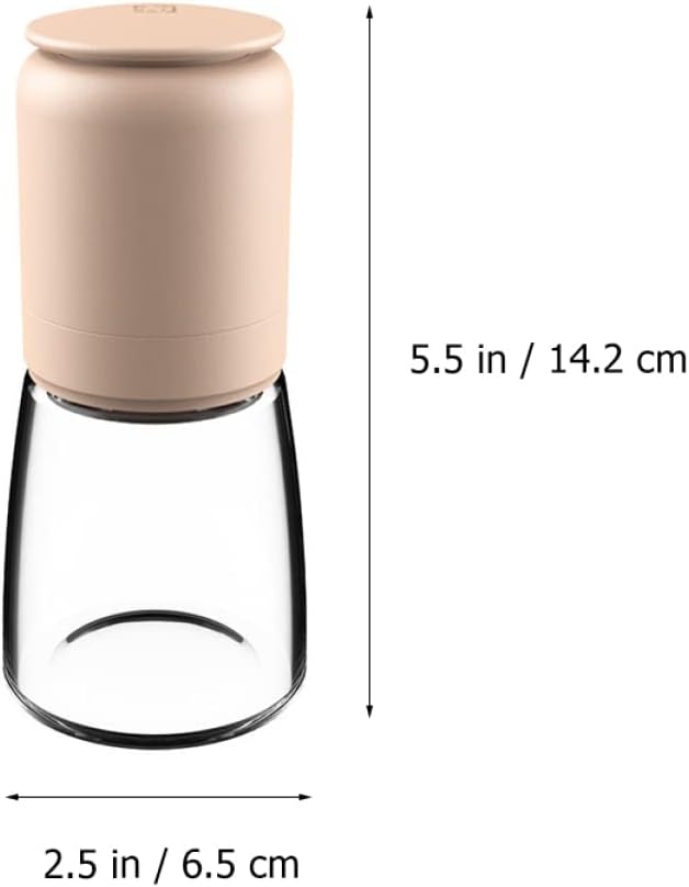 Zerodeko Pepper Grinder Coarseness Adjuster 150ml Glass Mill Set 1