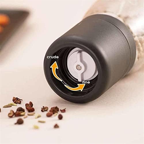 TOMYEUS Salt and Pepper Grinder Set with Refillable Bottles