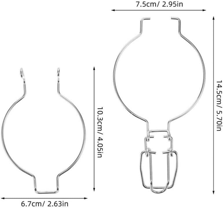 Veemoon 5pcs Glass Jar Wire Clamp Set
