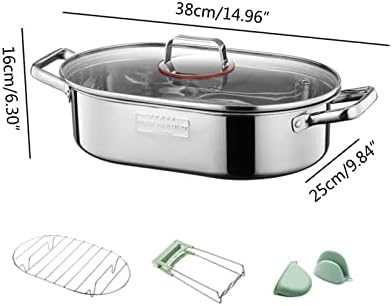 SHU GE 304 Stainless Steel Fish Steamer with Rack