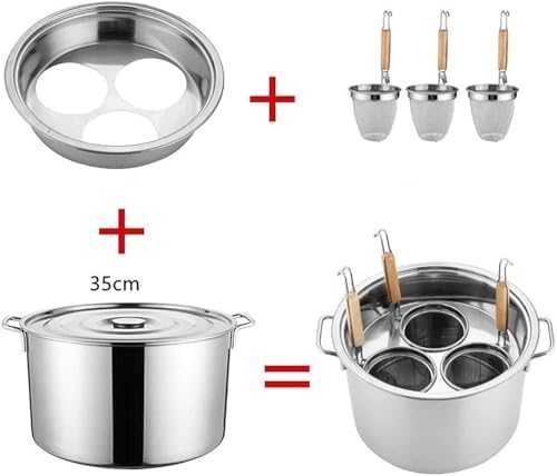 AttreX Pasta Pots Stockpots Set with Colander and Lid