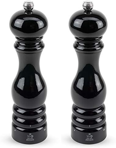Peugeot Paris USelect Pepper Salt Mill Set Black Lacquer 1