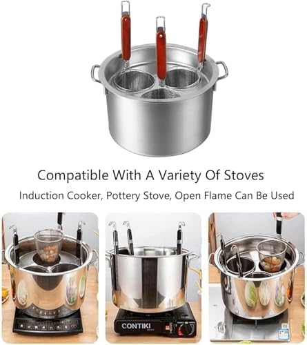 BTURYT Pasta Pots Set with Insert and Steamer Basket