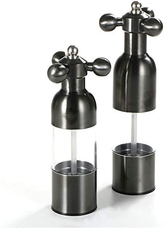 Stainless Steel Salt Pepper Grinder Set 2PC Adjustable Coarse Grind