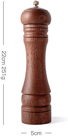 sdneNest Adjustable Wooden Salt and Pepper Mill Set