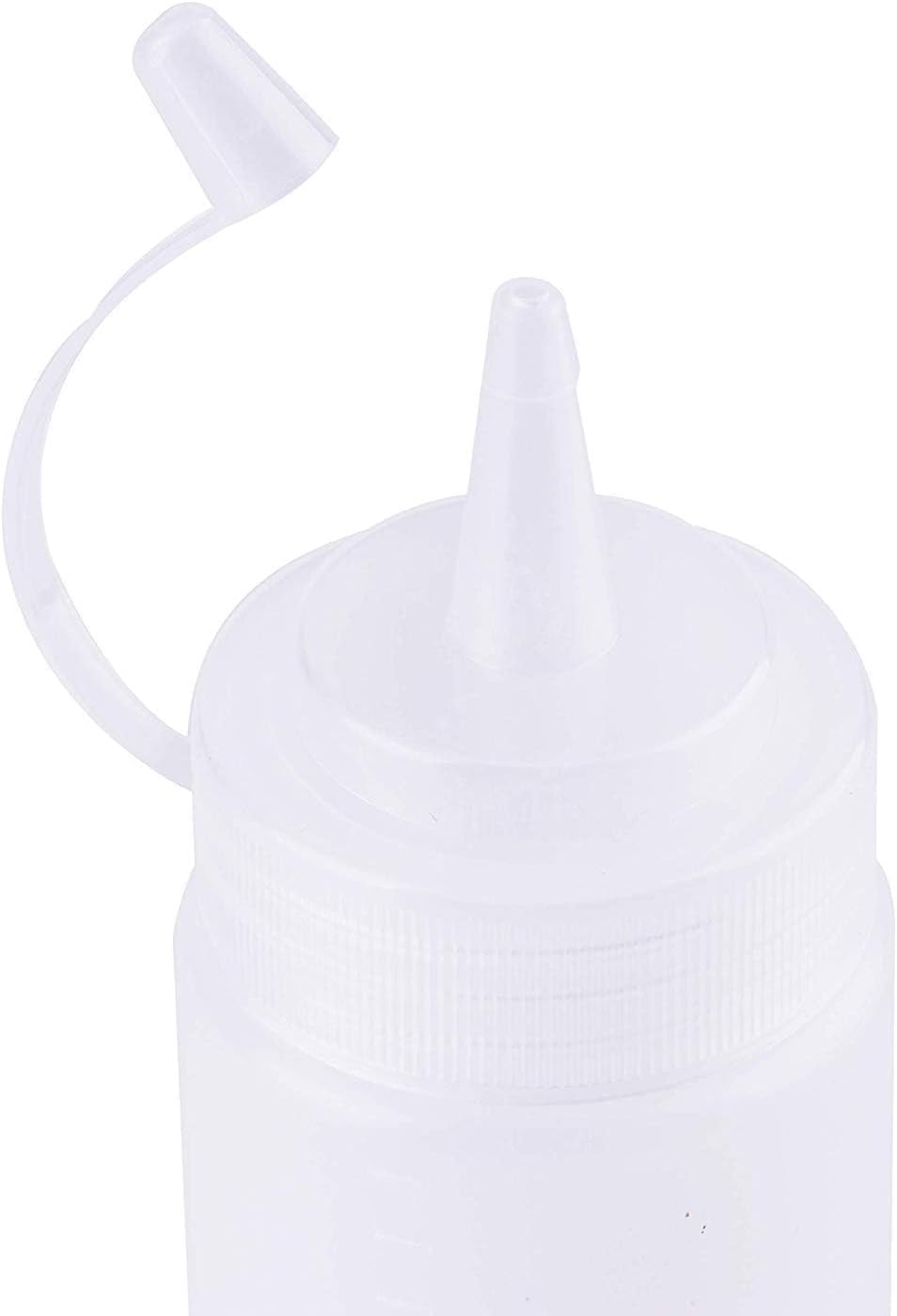 8-Oz Squeeze Condiment Bottles - 16 Pack with Twist Lids Funnel