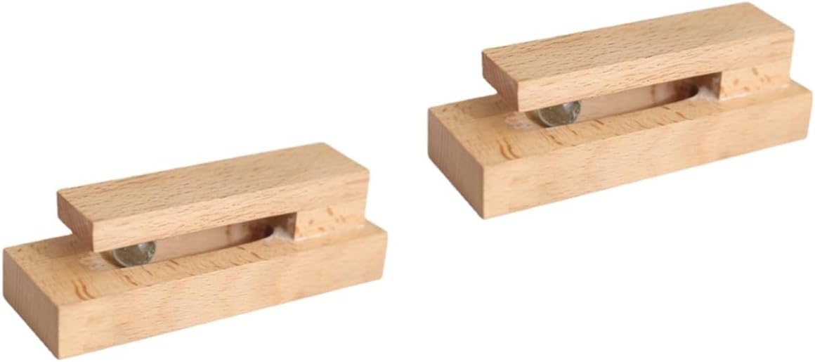 Alipis 2pcs Solid Wood Towel Hooks for Wall Mount