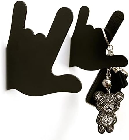 Funny Wall Coat Hooks 2pcs - Heavy Duty Metal