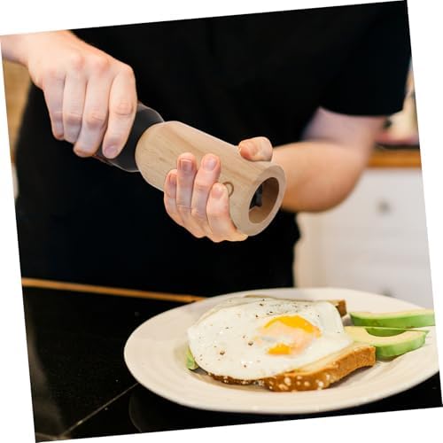KICHOUSE Manual Wooden Pepper Grinder for Home Kitchen 1