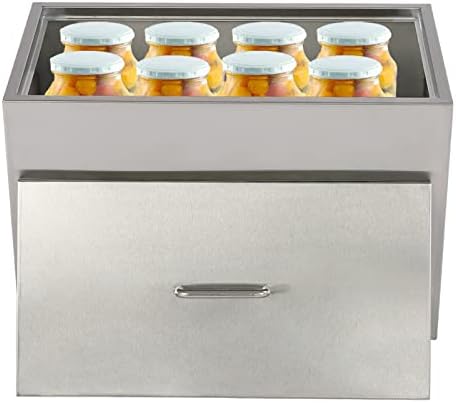 DYRABREST 50L Stainless Steel Stock Pot with Canning Racks