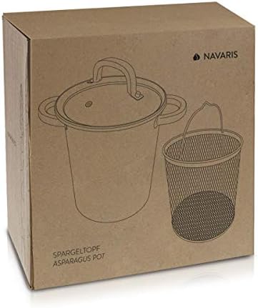 Navaris Asparagus Steamer Spaghetti Pot - 41 Qt