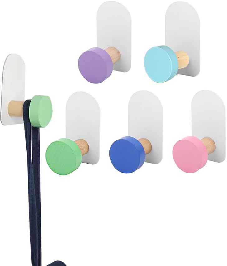 SYCOOVEN 5 Pcs Cartoon Wall Coat Hooks
