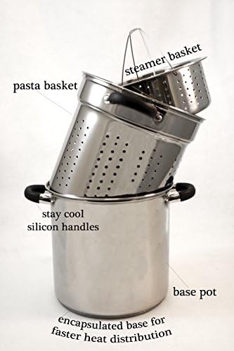 ExcelSteel 12 Qt Multifunction Pasta Cooker