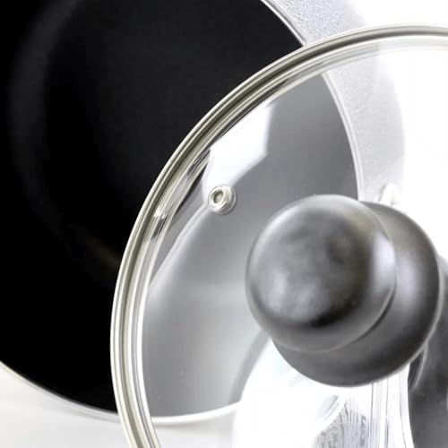 Nonstick Stockpot 18 Qt with Glass Lid Gray 1