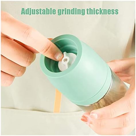 INKTUS 2pcs Salt Pepper Mill Set - Spices Herbs Grinder