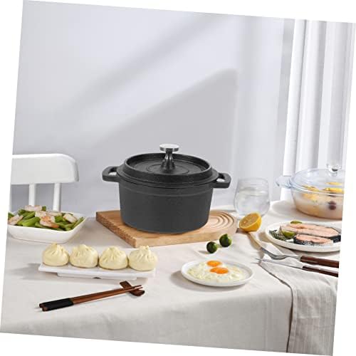 BRIGHTFUFU Dual Handle Stockpot with Lid and Steamer Function