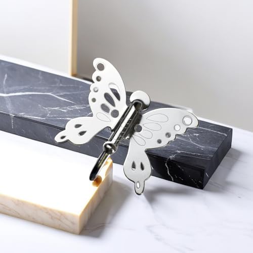 SUNUNICO 5 Pack Butterfly Coat Hooks for Girls Bedroom