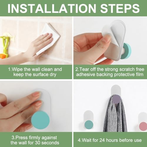 SYCOOVEN 5 Pcs Cartoon Wall Coat Hooks