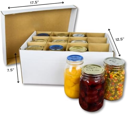 JAK Industrial Mason Jar Storage Box Set 3 Boxes