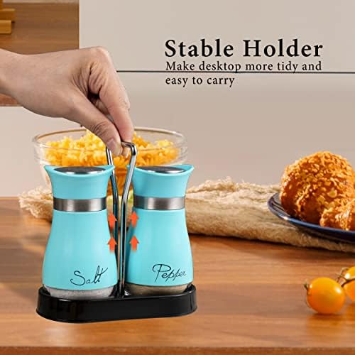 Lonffery Salt Pepper Shakers Set Turquoise
