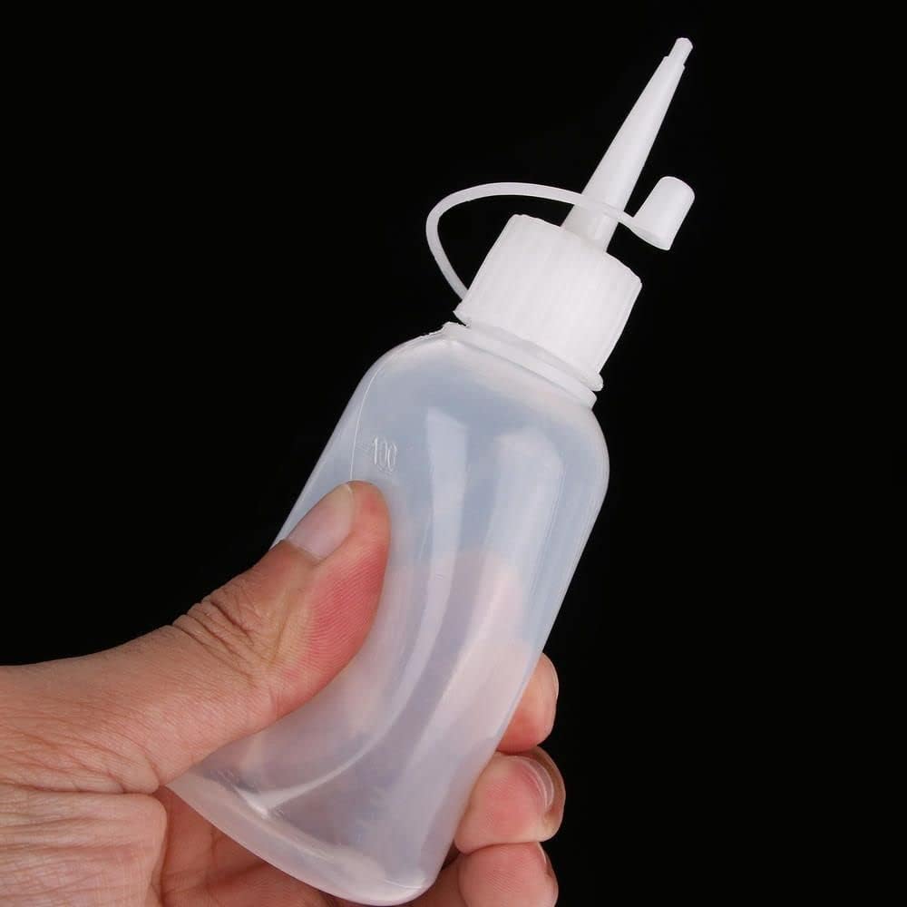 MinLia Plastic Clear Tip Squeeze Bottle Refillable Condiment Container with Cap