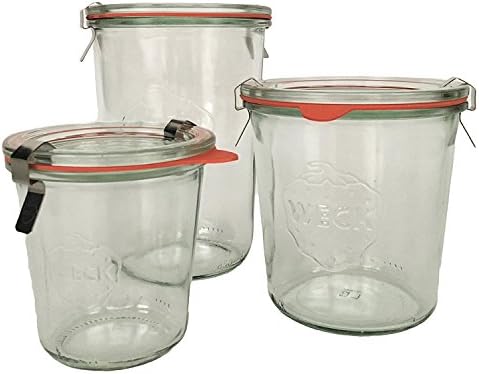 WECK Mold Jar Combo Pack - Clear Glass Jars