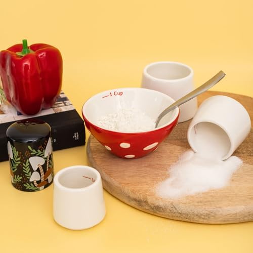 Steel Mill Co Mushroom Salt Pepper Shakers Set