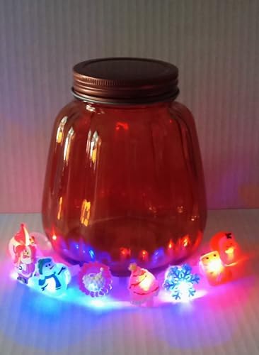 GBI Orange Pumpkin Shaped Glass Jars with Rose Gold Lids Set of 2