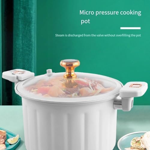 Cast Iron Stock Pot with Glass Lid and Dual Handles Induction Compatible Blue