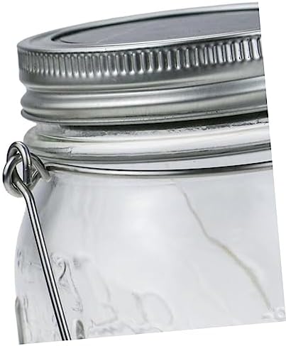 COLLBATH 24pcs Tinplate Mason Jar Lid Ring Set with Wire Handles