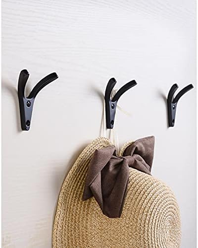 HCANte Wall Mounted Coat Racks 5 Pack Heavy Duty Metal Hooks